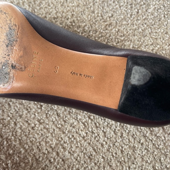 Celine Aubergine low pump - Picture 6 of 7